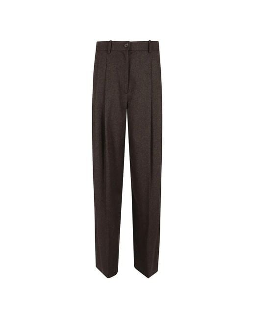 Polo Ralph Lauren Brown Clarice Wool Herringbone Trousers