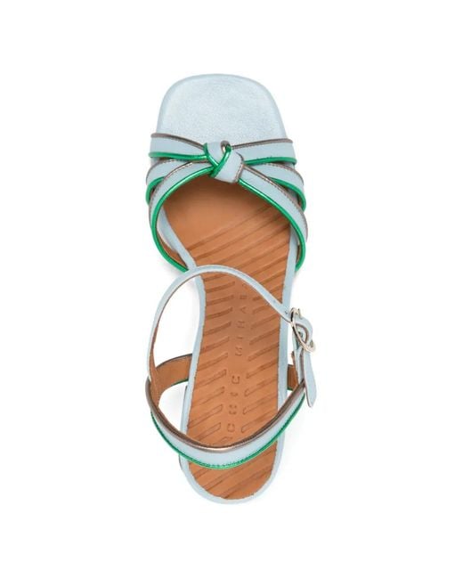 Chie Mihara White Knotted Leilah Leather Sandals