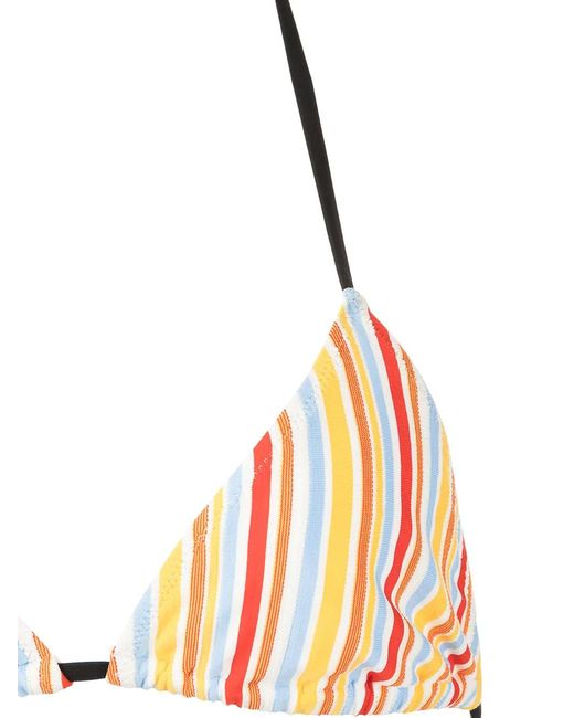 Lemlem White Mokati Triangle Bikini Top