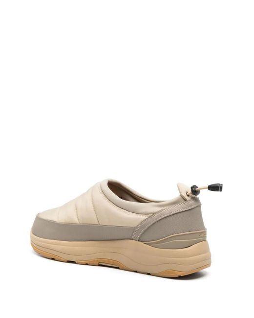 Suicoke Natural Nylon Slip-On Sneakers for men