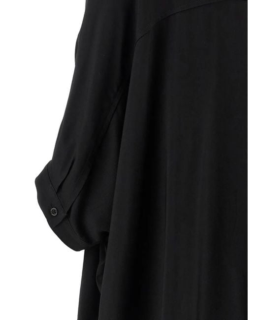 Nude Black Batwing-Sleeve Shirt