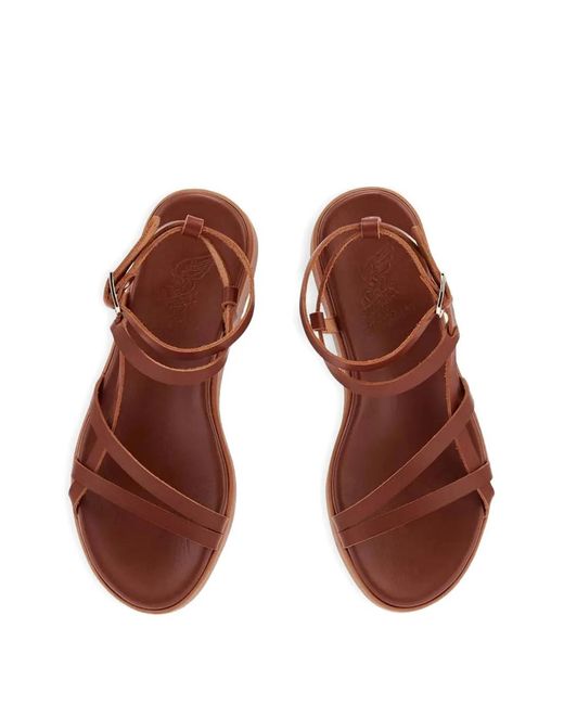 Ancient Greek Sandals Brown Stiliani Platform Sandals