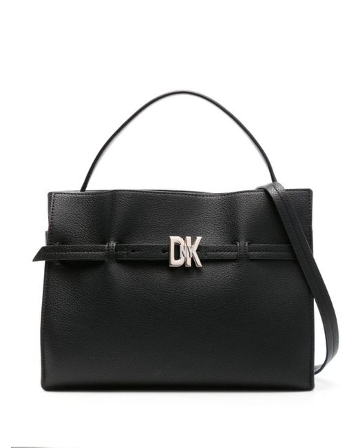 DKNY Black Small Bushwick Leather Shoulder Bag