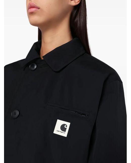 Chaqueta Con Cierre De Botón Carhartt de color Black