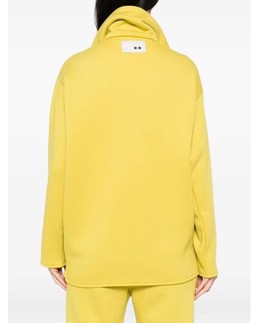 THE M.. Yellow Hofu Half-Zip Sweatshirt