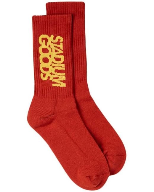 Stadium Goods Red Bay Crew Socks