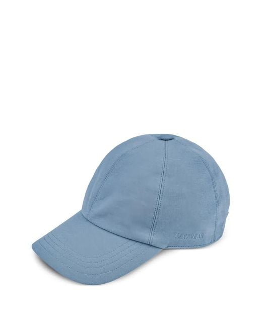 Slowear Blue Embroidered-Logo Baseball Cap for men