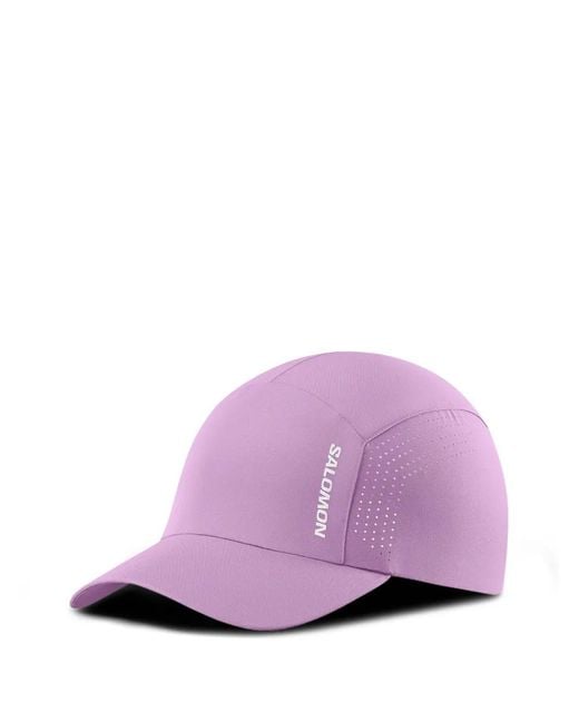 Salomon Purple Shakeout Perforated Panelled Cap for men