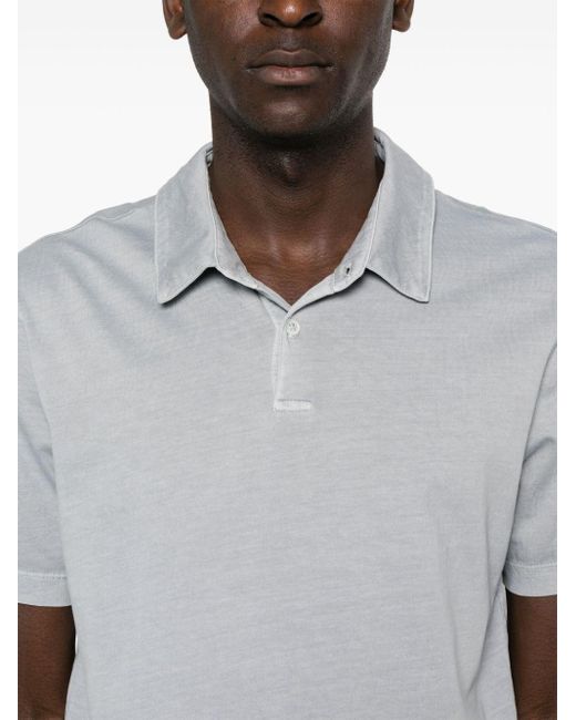 James Perse Gray Jersey Polo Shirt for men