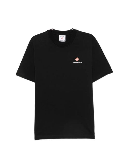 Casablanca Black Logo-Print T-Shirt for men