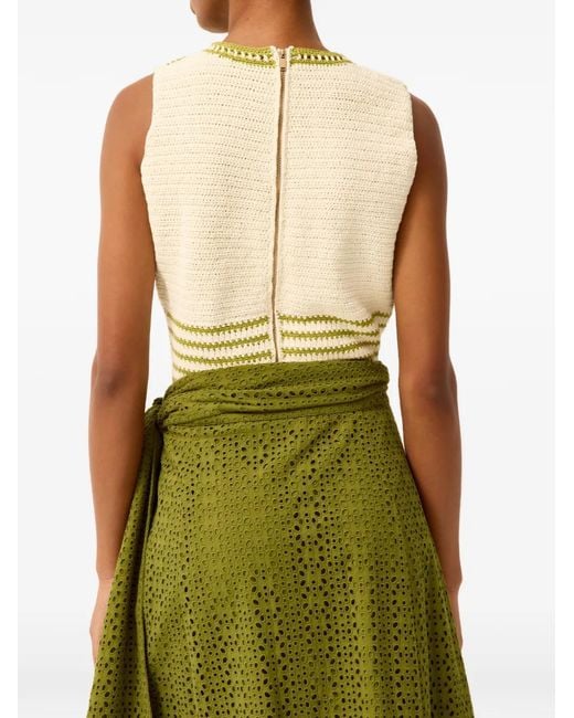 Marie Oliver Natural Striped Tank Top