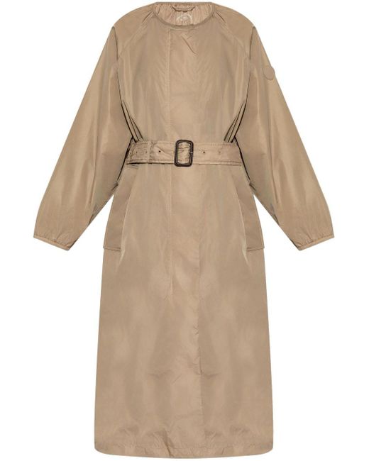 Save The Duck Natural Mava Belted Trench Coat