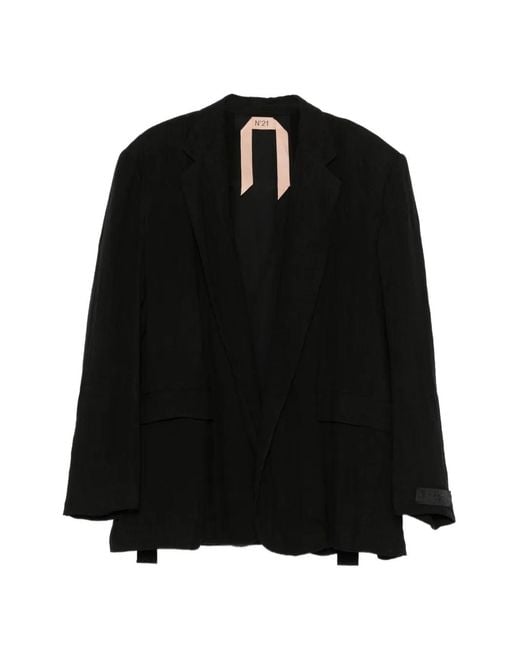 N°21 Black Notched Lapel Blazer