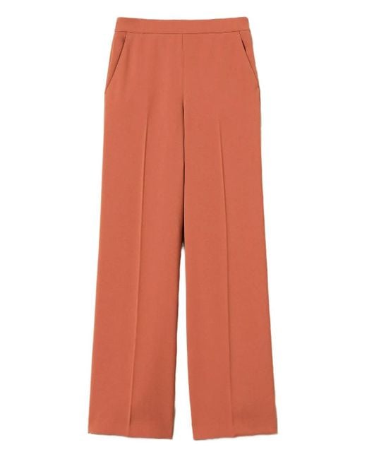 Twinset Orange Palazzo Trousers
