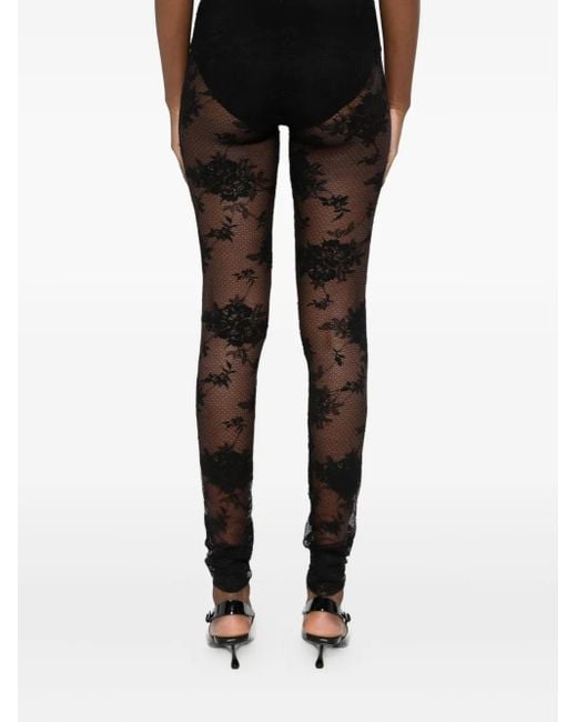 ANDAMANE Black Lace Leggings