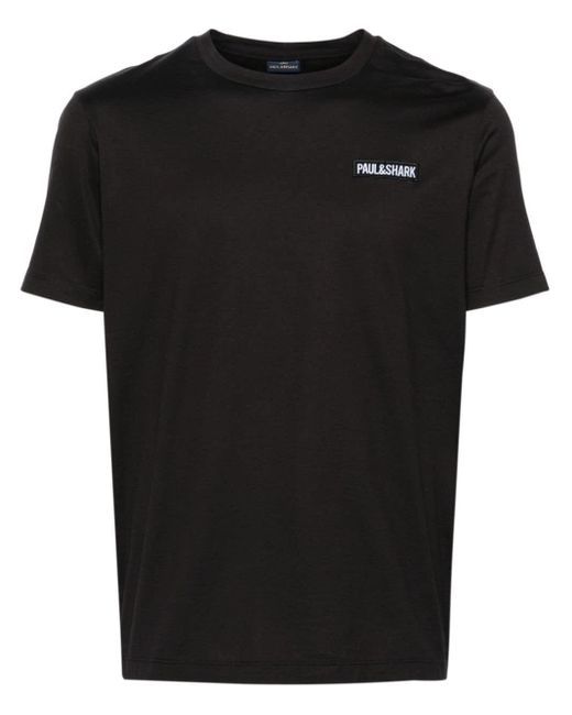 T-shirt con stampa di Paul & Shark in Black da Uomo