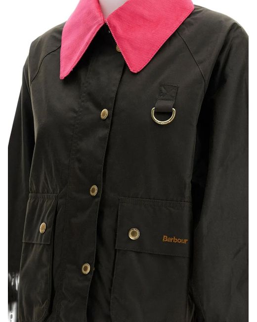 Barbour Green Two-Tone Cotton Jacket
