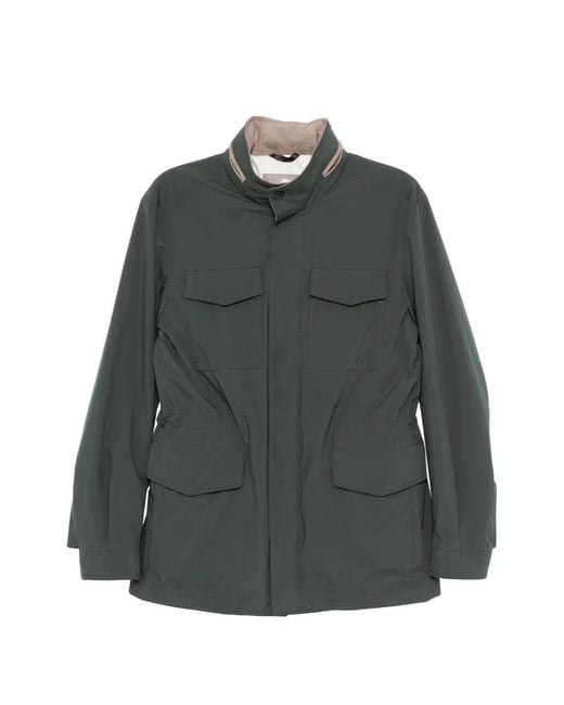 N.Peal Cashmere Gray Hampton Jacket for men