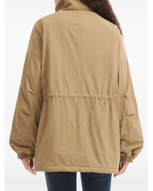 B+ AB Natural Faux-Fur Trim Jacket