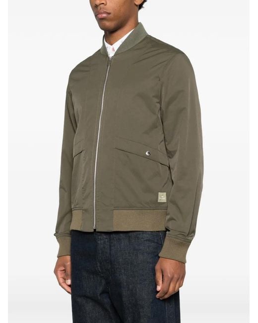 Paul Smith Green Zip Bomber Jacket for men