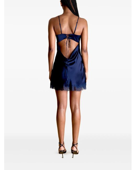 Donde Esteban Blue Midnight Minidress