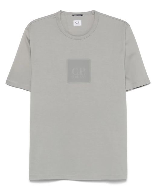 メンズ C P Company ロゴ Tシャツ Gray