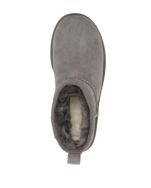 Ugg Gray Boots Classic Ultra Mini