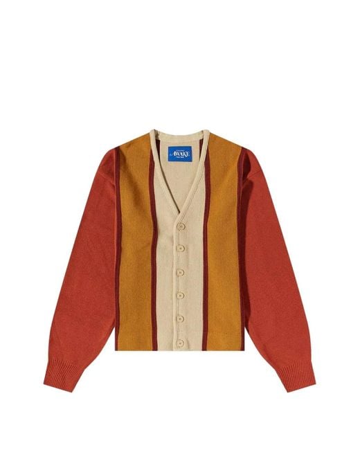 AWAKE NY Gestreept Vest in het Orange voor heren