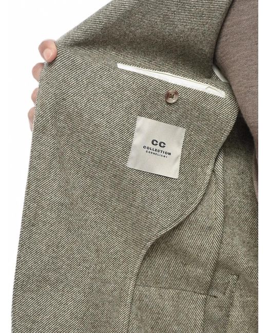 Corneliani Gray Single-Breasted Wool-Blend Jacket for men