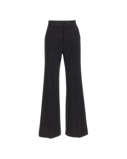 Kaos Black Chenille-Effect Trousers