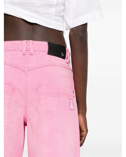 Patrizia Pepe Low Waist Straight Jeans in het Pink
