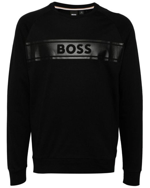 メンズ Boss ロゴ スウェットシャツ Black