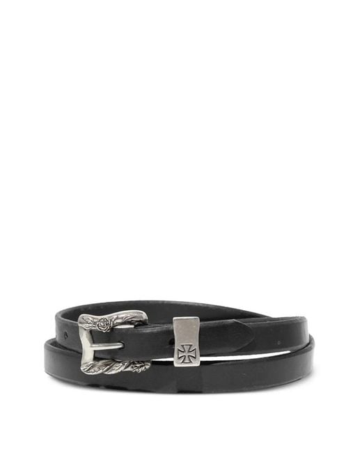 Enfants Riches Deprimes White Micro-Buckle Skinny Leather Belt