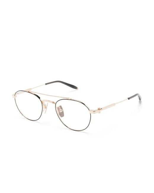 Akoni Natural Round-Frame Glasses