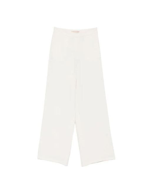 Pennyblack White Side-Pocket Trousers