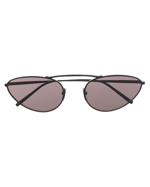 Saint Laurent Black Sl538 Cat-eye Sunglasses