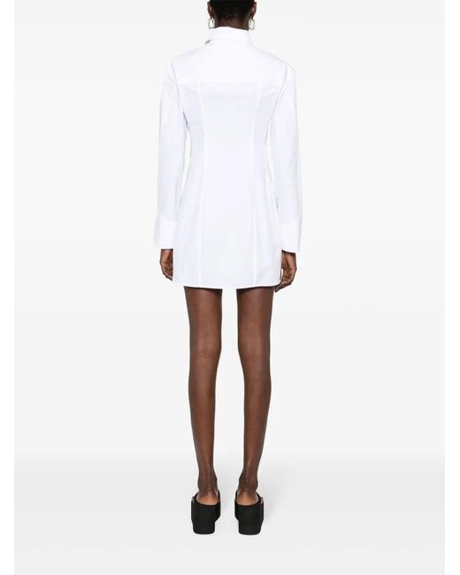Alexander Wang White Shirt Dress With Tailored Fit