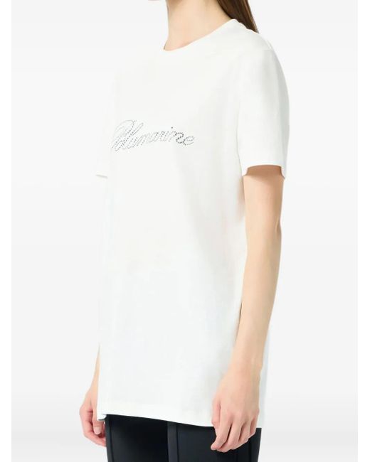 Blumarine ビジュートリム Tシャツ White