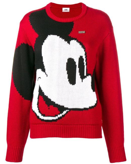 Maglione ' X Disney Mickey Mouse' di Gcds in Red
