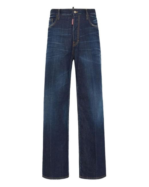 DSquared² Blue Wide-Leg Jeans for men