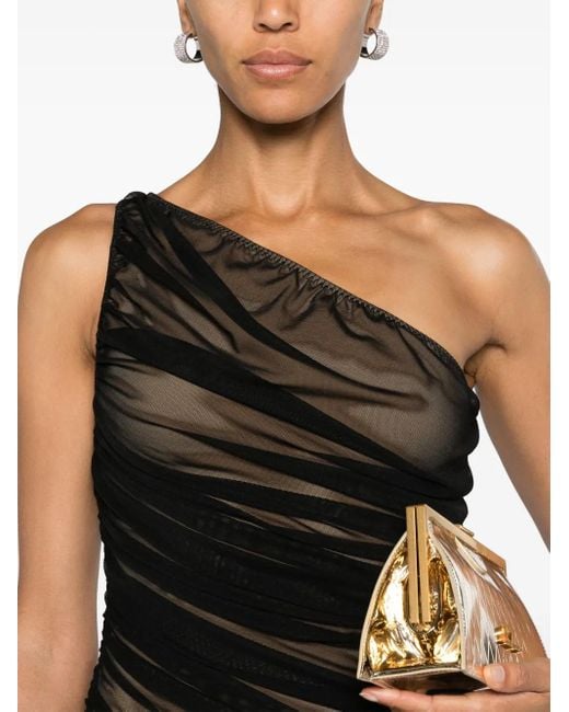 Norma Kamali Black Diana Jersey One-shoulder Midi Dress