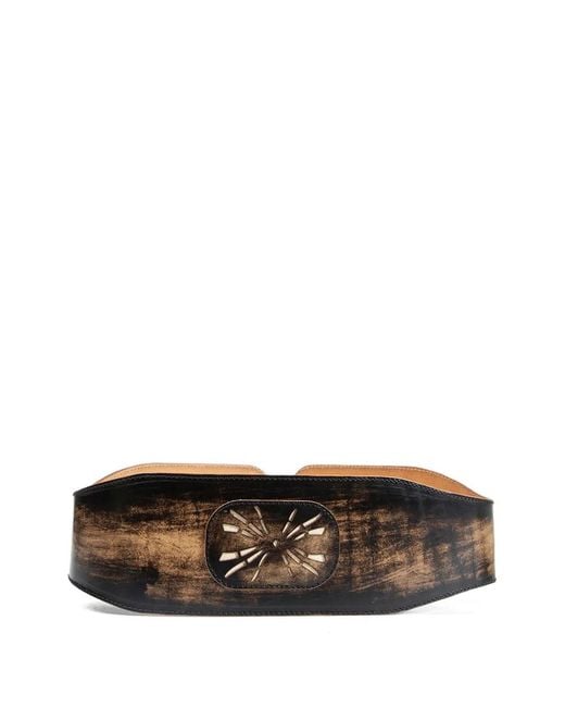Our Legacy Black Buckle-Detail Belt for men