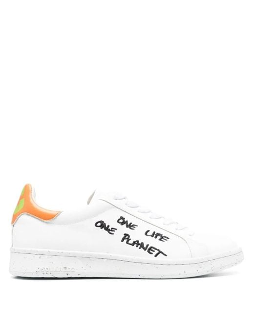 Baskets À Slogan Imprimé DSquared² en coloris White