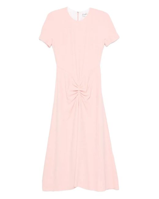 Victoria Beckham Pink Kleid Mit Kurzen Ärmeln