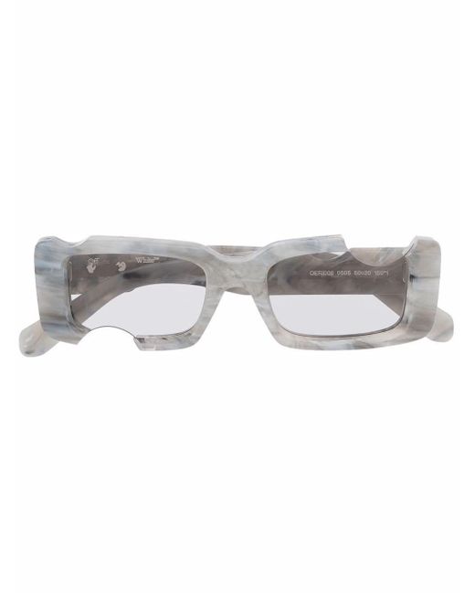 Off-White c/o Virgil Abloh Cady Rectangle-frame Sunglasses in Gray