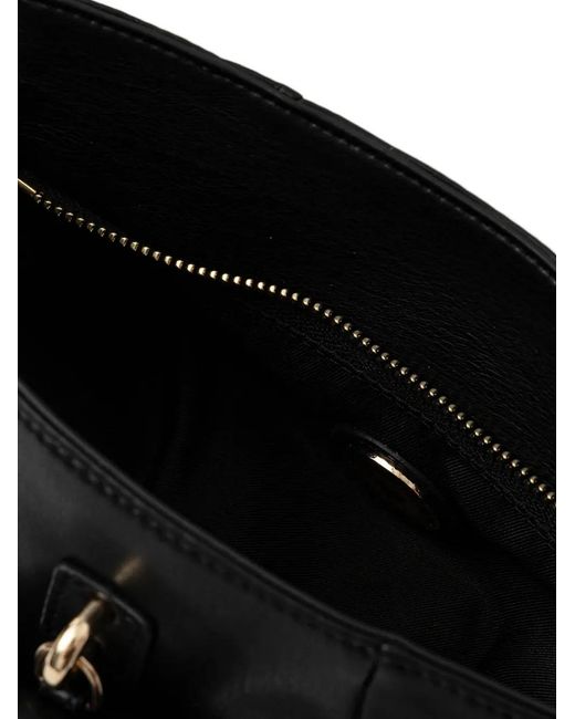 Love Moschino Black Logo-Detail Shoulder Bag