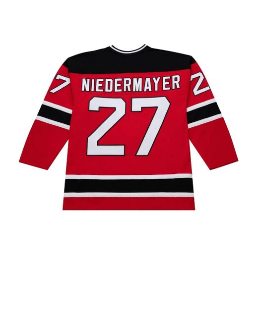 Mitchell & Ness Red New Jersey Devils 2002/03 Scott Niedermayer Power Play Jersey for men
