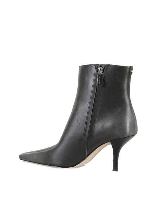 MICHAEL Michael Kors Black Pointed-Toe Leather Boots