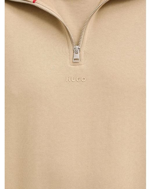 Sweat À Col Montant Zippé HUGO pour homme en coloris Natural