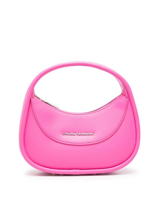 Chiara Ferragni Pink Eyelike-motif Faux-leather Tote Bag
